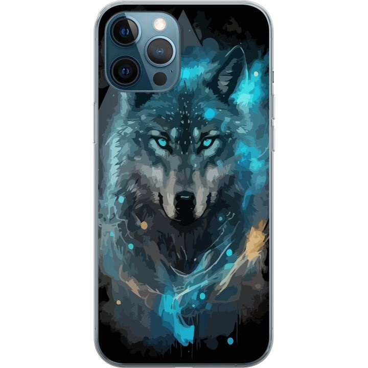 Mobile case for Apple iPhone 12 Pro with Wolf design in the group SMARTPHONE & TABLETS / Phone cases / Apple / iPhone 12 at TP E-commerce Nordic AB (A50302)