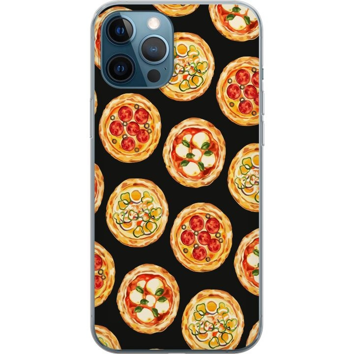 Mobile case for Apple iPhone 12 Pro with Pizza design in the group SMARTPHONE & TABLETS / Phone cases / Apple / iPhone 12 at TP E-commerce Nordic AB (A50310)