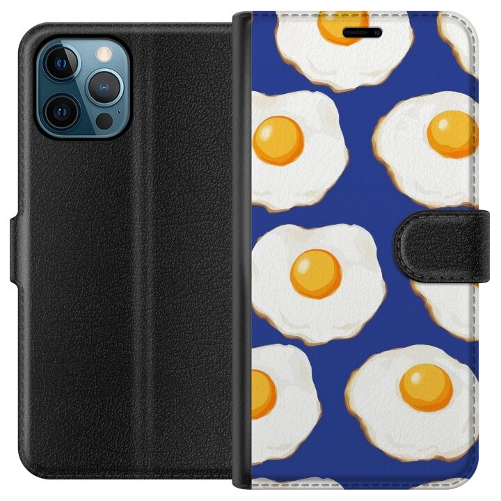 Wallet case for Apple iPhone 12 Pro Max with Fried eggs design in the group SMARTPHONE & TABLETS / Phone cases / Apple / iPhone 12 Pro at TP E-commerce Nordic AB (A50330)