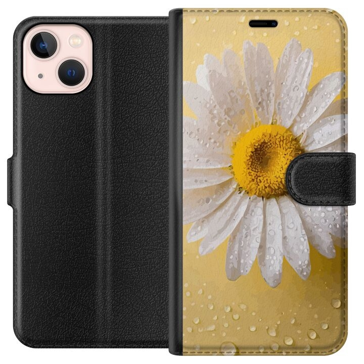 Wallet case for Apple iPhone 13 mini with Porslinsblomma design in the group SMARTPHONE & TABLETS / Phone cases / Apple / iPhone 13 Mini at TP E-commerce Nordic AB (A50432)