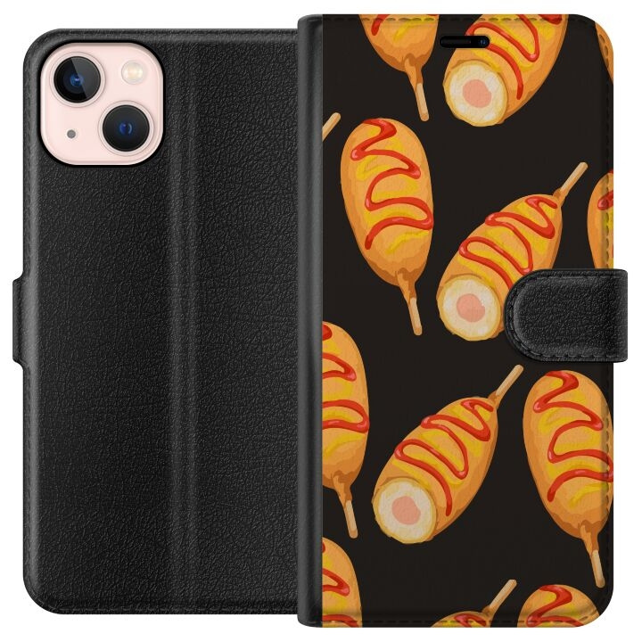 Wallet case for Apple iPhone 13 mini with Chicken drumstick design in the group SMARTPHONE & TABLETS / Phone cases / Apple / iPhone 13 Mini at TP E-commerce Nordic AB (A50441)