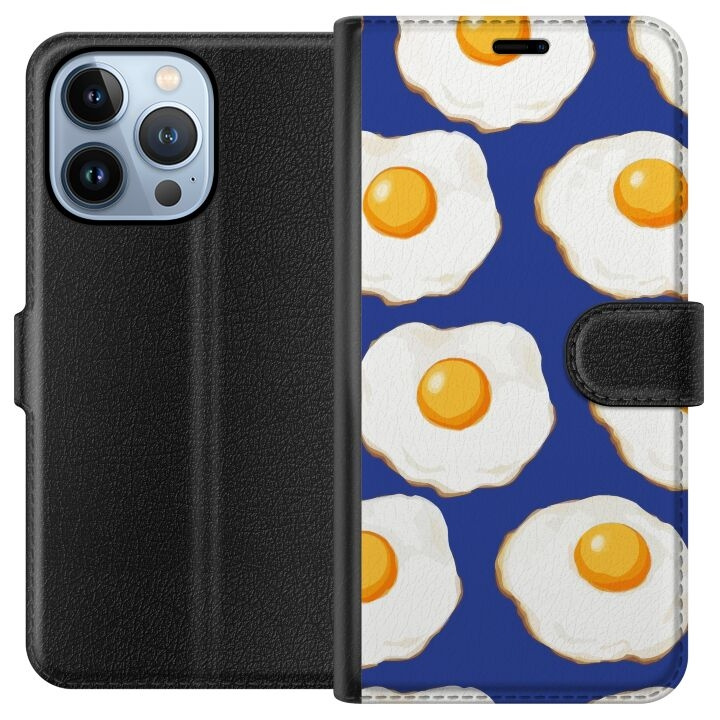 Wallet case for Apple iPhone 13 Pro with Fried eggs design in the group SMARTPHONE & TABLETS / Phone cases / Apple / iPhone 13 Pro at TP E-commerce Nordic AB (A50492)