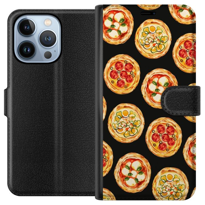 Wallet case for Apple iPhone 13 Pro with Pizza design in the group SMARTPHONE & TABLETS / Phone cases / Apple / iPhone 13 Pro at TP E-commerce Nordic AB (A50499)