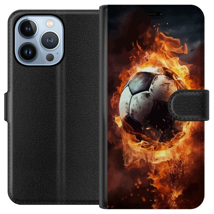 Wallet case for Apple iPhone 13 Pro with Football design in the group SMARTPHONE & TABLETS / Phone cases / Apple / iPhone 13 Pro at TP E-commerce Nordic AB (A50507)