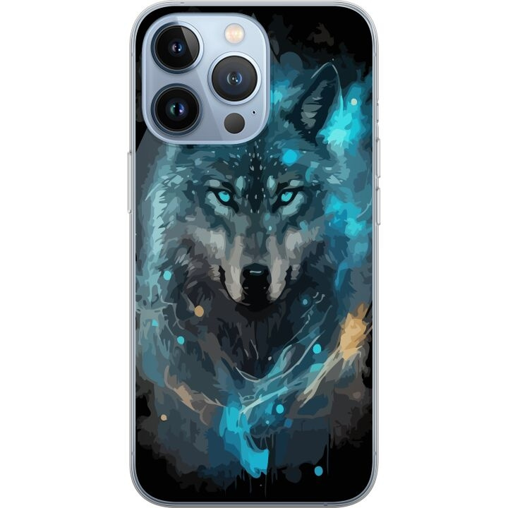 Mobile case for Apple iPhone 13 Pro with Wolf design in the group SMARTPHONE & TABLETS / Phone cases / Apple / iPhone 13 Pro at TP E-commerce Nordic AB (A50518)