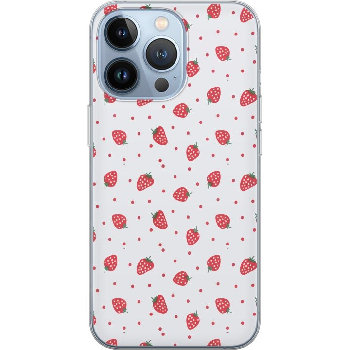 Mobile case for Apple iPhone 13 Pro with Strawberries design in the group SMARTPHONE & TABLETS / Phone cases / Apple / iPhone 13 Pro at TP E-commerce Nordic AB (A50530)