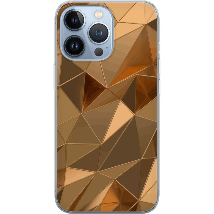 Mobile case for Apple iPhone 13 Pro with 3D Gold design in the group SMARTPHONE & TABLETS / Phone cases / Apple / iPhone 13 Pro at TP E-commerce Nordic AB (A50537)