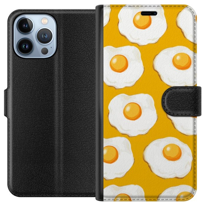 Wallet case for Apple iPhone 13 Pro Max with Fried egg design in the group SMARTPHONE & TABLETS / Phone cases / Apple / iPhone 13 Pro Max at TP E-commerce Nordic AB (A50542)