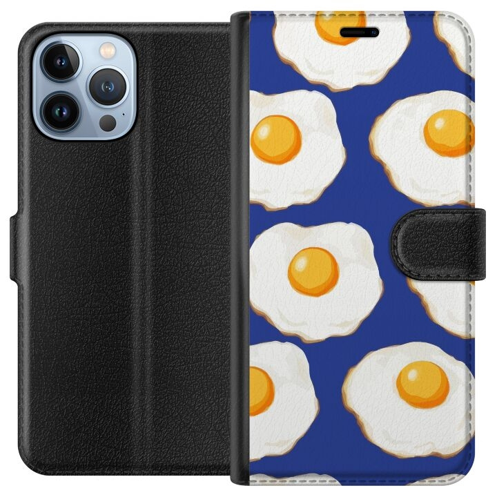 Wallet case for Apple iPhone 13 Pro Max with Fried eggs design in the group SMARTPHONE & TABLETS / Phone cases / Apple / iPhone 13 Pro Max at TP E-commerce Nordic AB (A50546)