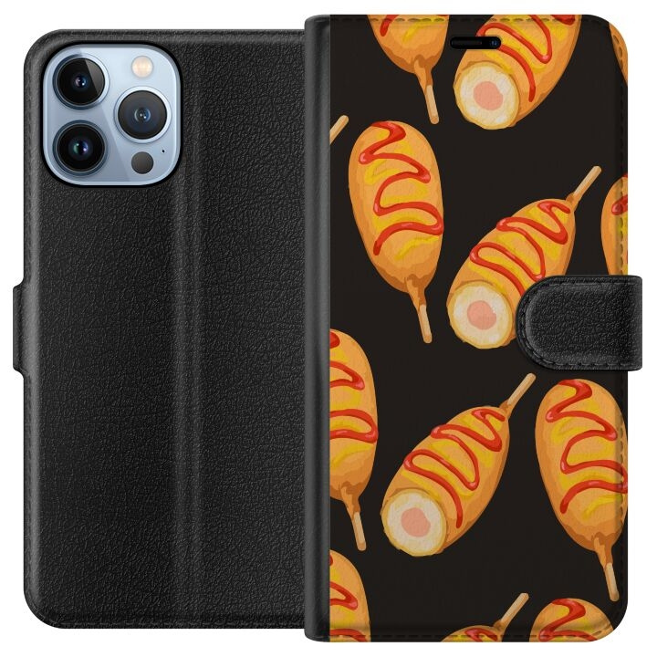 Wallet case for Apple iPhone 13 Pro Max with Chicken drumstick design in the group SMARTPHONE & TABLETS / Phone cases / Apple / iPhone 13 Pro Max at TP E-commerce Nordic AB (A50549)