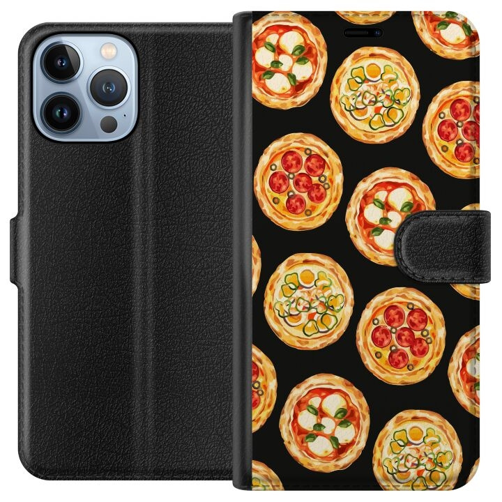 Wallet case for Apple iPhone 13 Pro Max with Pizza design in the group SMARTPHONE & TABLETS / Phone cases / Apple / iPhone 13 Pro Max at TP E-commerce Nordic AB (A50553)