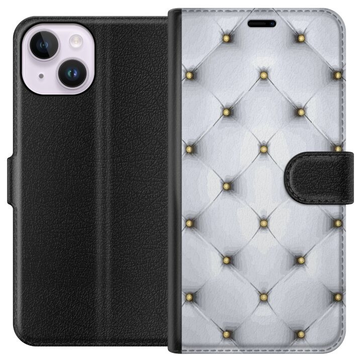 Wallet case for Apple iPhone 14 with Luxurious design in the group SMARTPHONE & TABLETS / Phone cases / Apple / iPhone 14 at TP E-commerce Nordic AB (A50608)