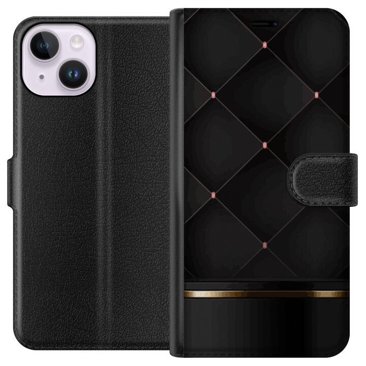 Wallet case for Apple iPhone 14 with Luxury line design in the group SMARTPHONE & TABLETS / Phone cases / Apple / iPhone 14 at TP E-commerce Nordic AB (A50609)