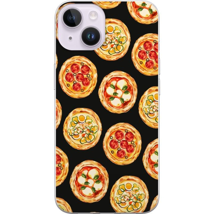 Mobile case for Apple iPhone 14 with Pizza design in the group SMARTPHONE & TABLETS / Phone cases / Apple / iPhone 14 at TP E-commerce Nordic AB (A50634)