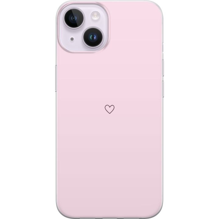 Mobile case for Apple iPhone 14 with Heart design in the group SMARTPHONE & TABLETS / Phone cases / Apple / iPhone 14 at TP E-commerce Nordic AB (A50640)