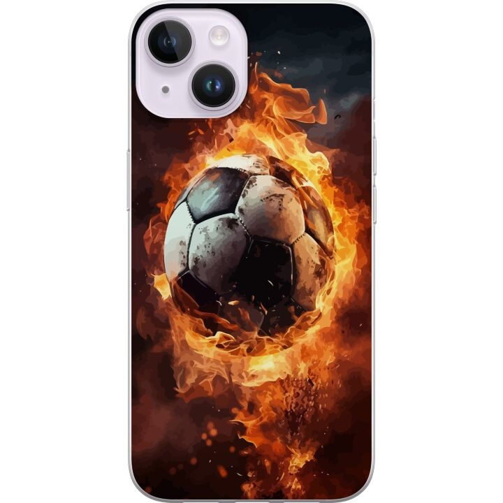 Mobile case for Apple iPhone 14 with Football design in the group SMARTPHONE & TABLETS / Phone cases / Apple / iPhone 14 at TP E-commerce Nordic AB (A50642)