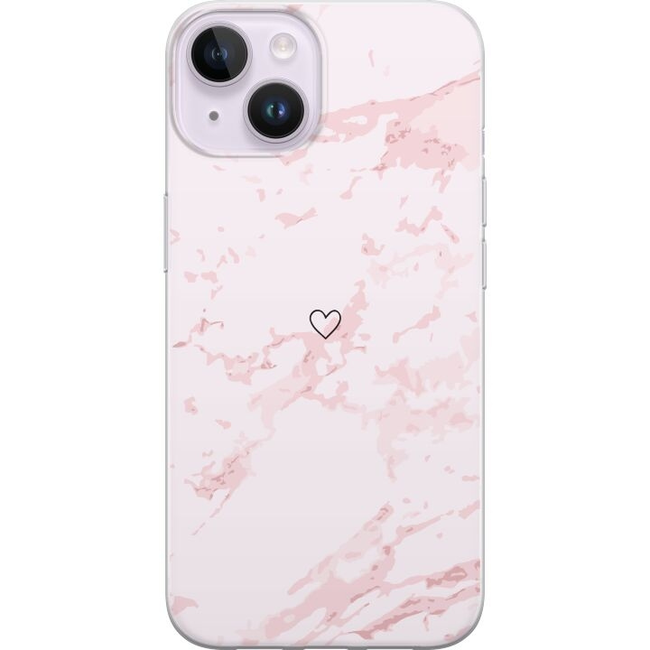 Mobile case for Apple iPhone 14 with Pink Heart design in the group SMARTPHONE & TABLETS / Phone cases / Apple / iPhone 14 at TP E-commerce Nordic AB (A50644)