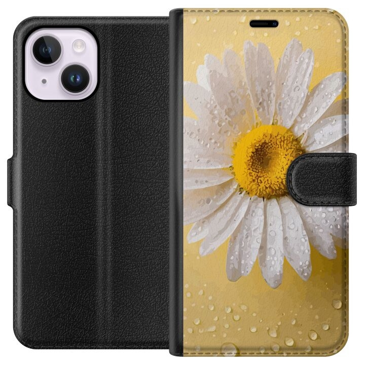 Wallet case for Apple iPhone 14 Plus with Porslinsblomma design in the group SMARTPHONE & TABLETS / Phone cases / Apple / iPhone 14 at TP E-commerce Nordic AB (A50702)