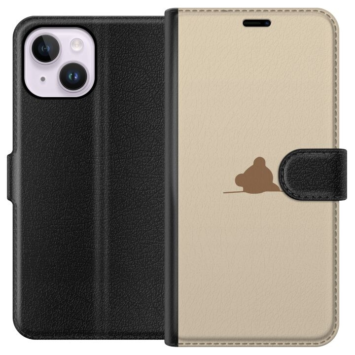 Wallet case for Apple iPhone 14 Plus with Nalle design in the group SMARTPHONE & TABLETS / Phone cases / Apple / iPhone 14 at TP E-commerce Nordic AB (A50722)