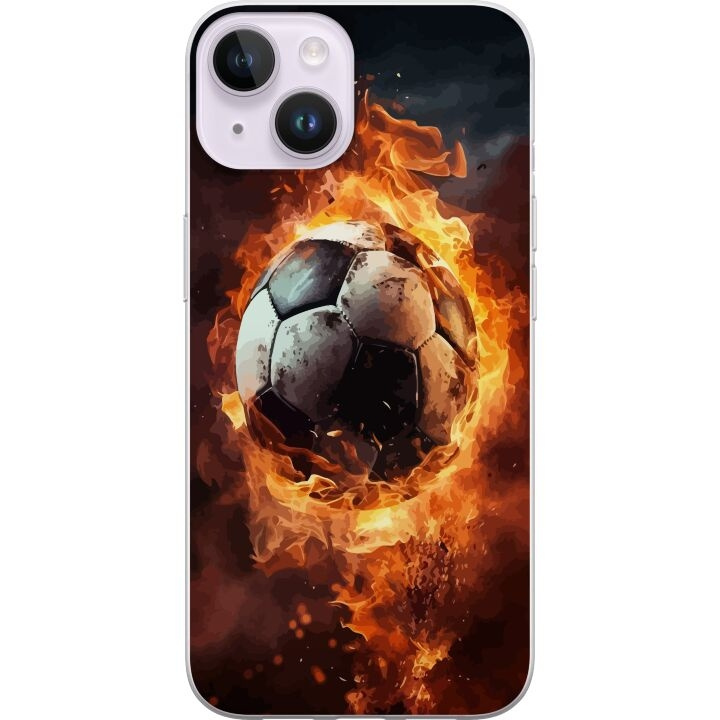 Mobile case for Apple iPhone 14 Plus with Football design in the group SMARTPHONE & TABLETS / Phone cases / Apple / iPhone 14 at TP E-commerce Nordic AB (A50750)