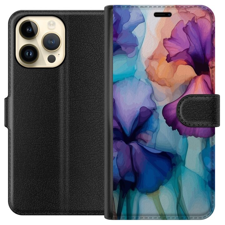 Wallet case for Apple iPhone 14 Pro Max with Magical flowers design in the group SMARTPHONE & TABLETS / Phone cases / Apple / iPhone 14 at TP E-commerce Nordic AB (A50759)