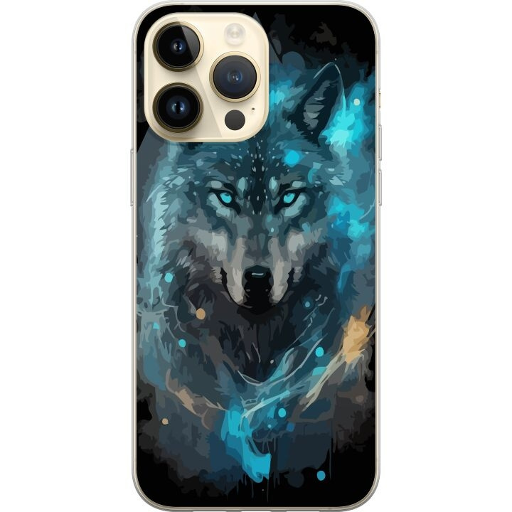 Mobile case for Apple iPhone 15 Pro Max with Wolf design in the group SMARTPHONE & TABLETS / Phone cases / Apple / iPhone 15 at TP E-commerce Nordic AB (A51004)