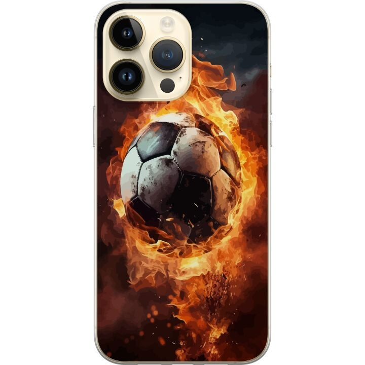 Mobile case for Apple iPhone 15 Pro Max with Football design in the group SMARTPHONE & TABLETS / Phone cases / Apple / iPhone 15 at TP E-commerce Nordic AB (A51020)