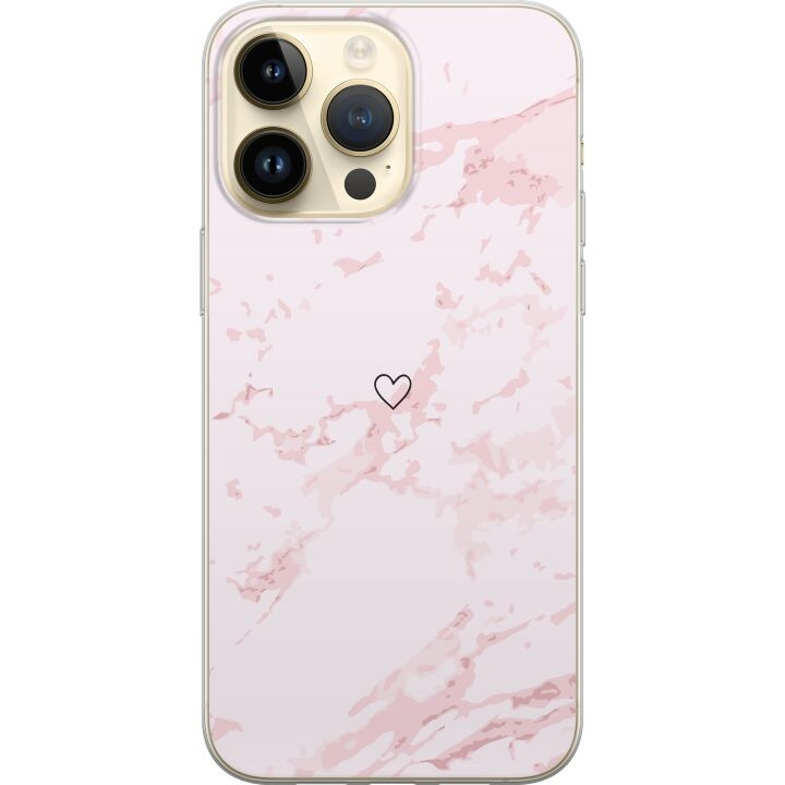 Mobile case for Apple iPhone 15 Pro Max with Pink Heart design in the group SMARTPHONE & TABLETS / Phone cases / Apple / iPhone 15 at TP E-commerce Nordic AB (A51022)