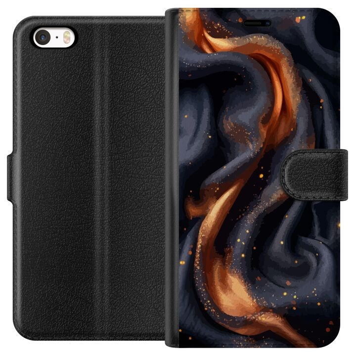 Wallet case for Apple iPhone 5 with Fiery silk design in the group SMARTPHONE & TABLETS / Phone cases / Apple / iPhone 5/5S/SE at TP E-commerce Nordic AB (A51081)