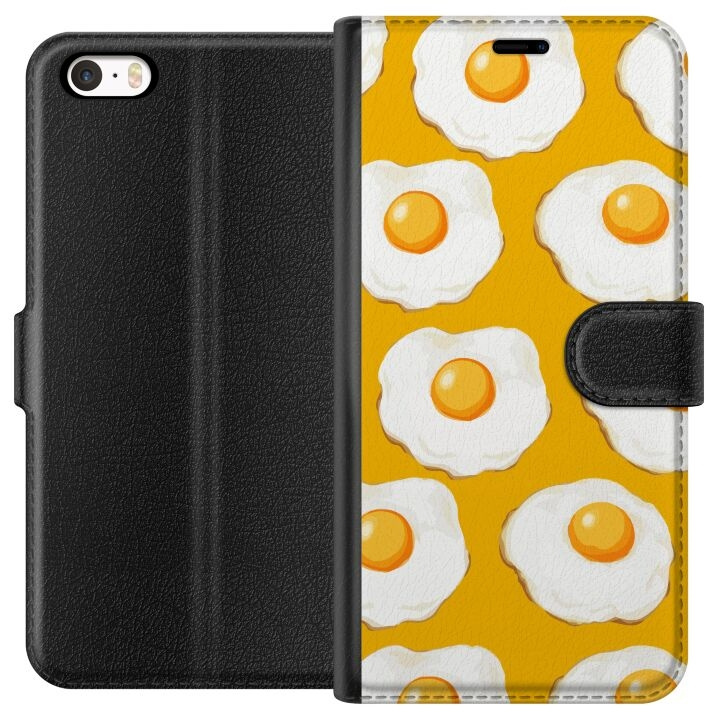 Wallet case for Apple iPhone 5 with Fried egg design in the group SMARTPHONE & TABLETS / Phone cases / Apple / iPhone 5/5S/SE at TP E-commerce Nordic AB (A51082)