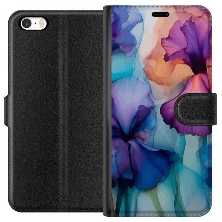 Wallet case for Apple iPhone 5 with Magical flowers design in the group SMARTPHONE & TABLETS / Phone cases / Apple / iPhone 5/5S/SE at TP E-commerce Nordic AB (A51083)