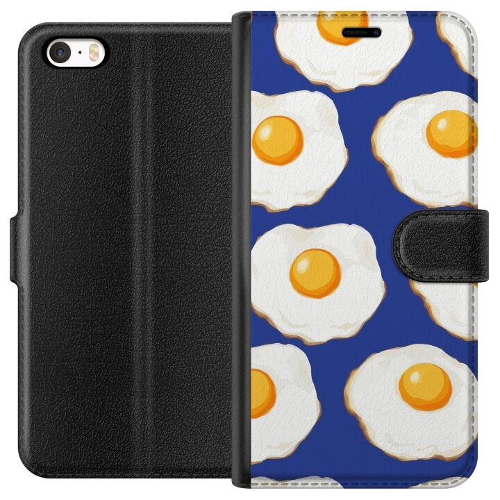 Wallet case for Apple iPhone 5 with Fried eggs design in the group SMARTPHONE & TABLETS / Phone cases / Apple / iPhone 5/5S/SE at TP E-commerce Nordic AB (A51086)