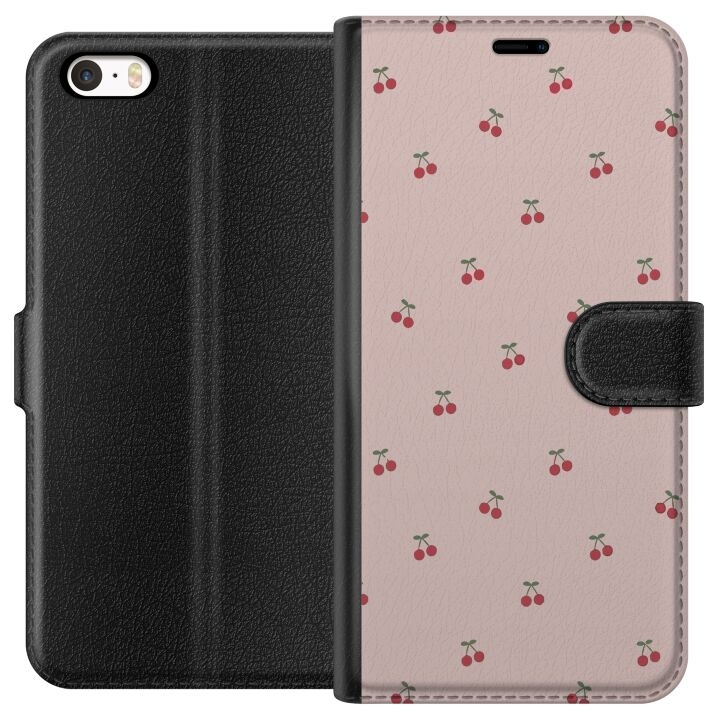 Wallet case for Apple iPhone 5 with Cherry design in the group SMARTPHONE & TABLETS / Phone cases / Apple / iPhone 5/5S/SE at TP E-commerce Nordic AB (A51087)