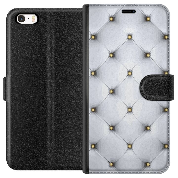 Wallet case for Apple iPhone 5 with Luxurious design in the group SMARTPHONE & TABLETS / Phone cases / Apple / iPhone 5/5S/SE at TP E-commerce Nordic AB (A51094)