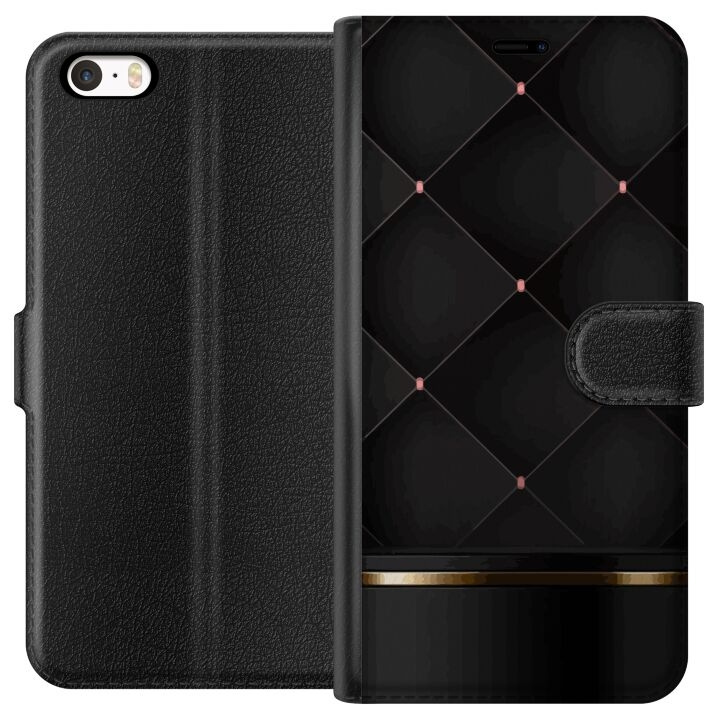 Wallet case for Apple iPhone 5 with Luxury line design in the group SMARTPHONE & TABLETS / Phone cases / Apple / iPhone 5/5S/SE at TP E-commerce Nordic AB (A51095)