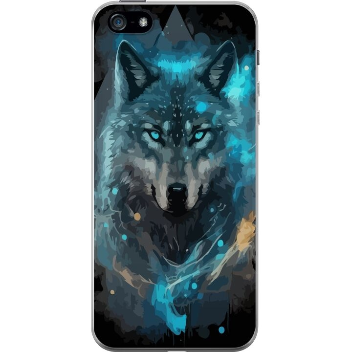 Mobile case for Apple iPhone 5 with Wolf design in the group SMARTPHONE & TABLETS / Phone cases / Apple / iPhone 5/5S/SE at TP E-commerce Nordic AB (A51112)