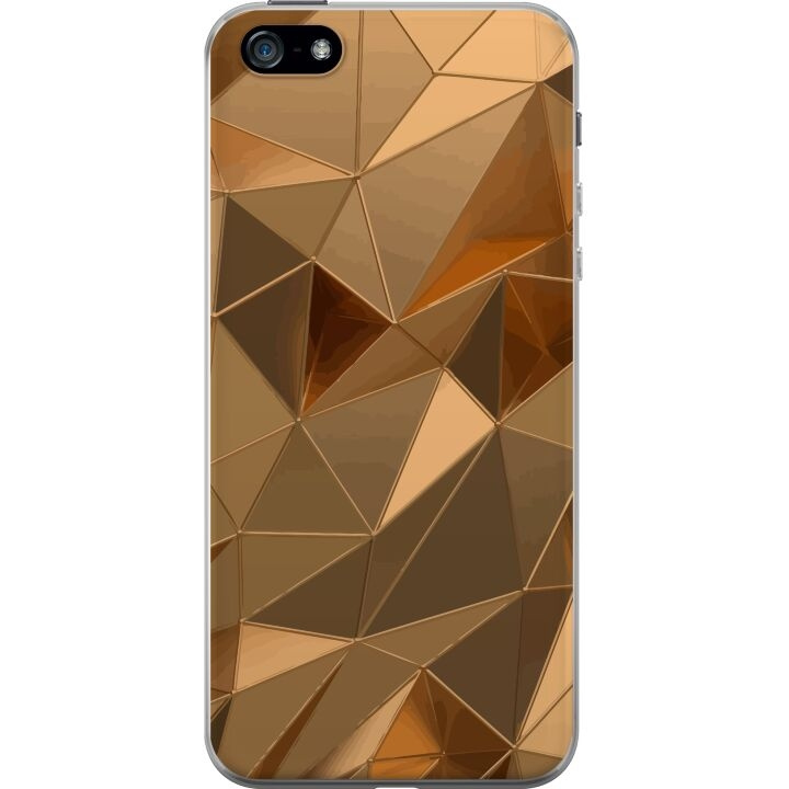 Mobile case for Apple iPhone 5 with 3D Gold design in the group SMARTPHONE & TABLETS / Phone cases / Apple / iPhone 5/5S/SE at TP E-commerce Nordic AB (A51131)