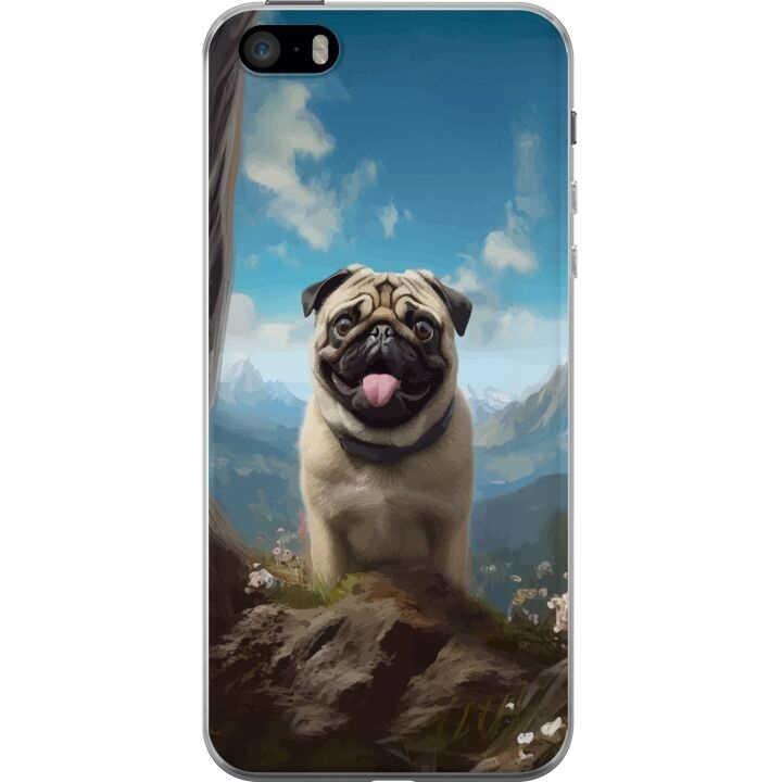 Mobile case for Apple iPhone 5s with Happy Dog design in the group SMARTPHONE & TABLETS / Phone cases / Apple / iPhone 5/5S/SE at TP E-commerce Nordic AB (A51206)