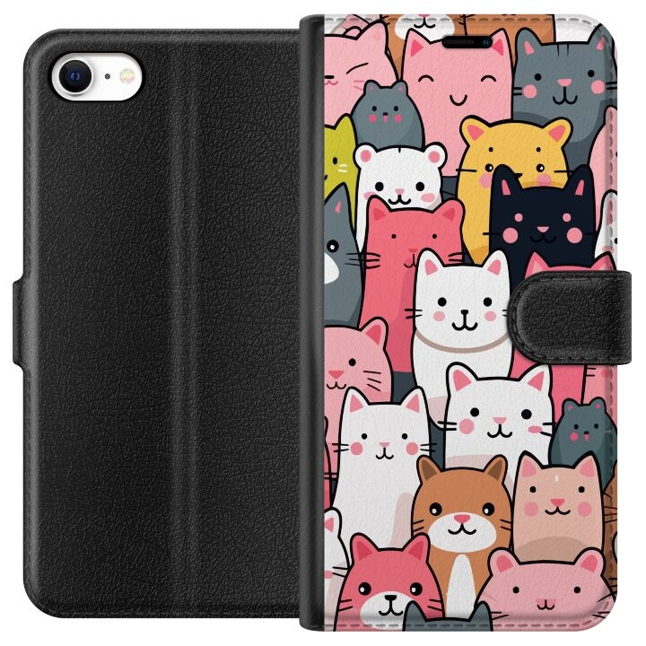 Wallet case for Apple iPhone 6 with Cat pattern design in the group SMARTPHONE & TABLETS / Phone cases / Apple / iPhone 6/6S at TP E-commerce Nordic AB (A51223)