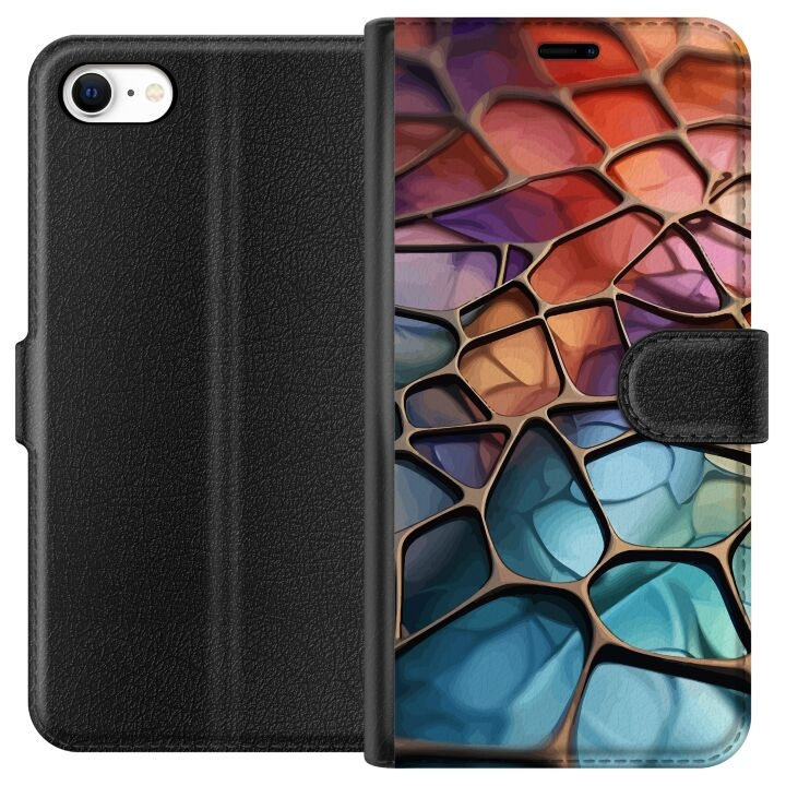 Wallet case for Apple iPhone 6 with Metallic pattern design in the group SMARTPHONE & TABLETS / Phone cases / Apple / iPhone 6/6S at TP E-commerce Nordic AB (A51225)