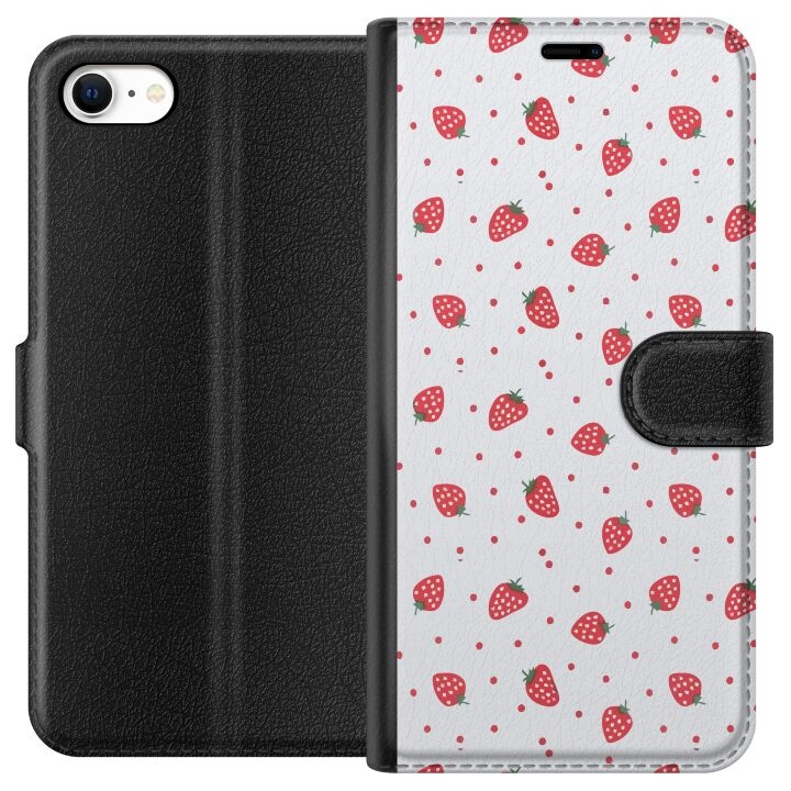 Wallet case for Apple iPhone 6 with Strawberries design in the group SMARTPHONE & TABLETS / Phone cases / Apple / iPhone 6/6S at TP E-commerce Nordic AB (A51232)