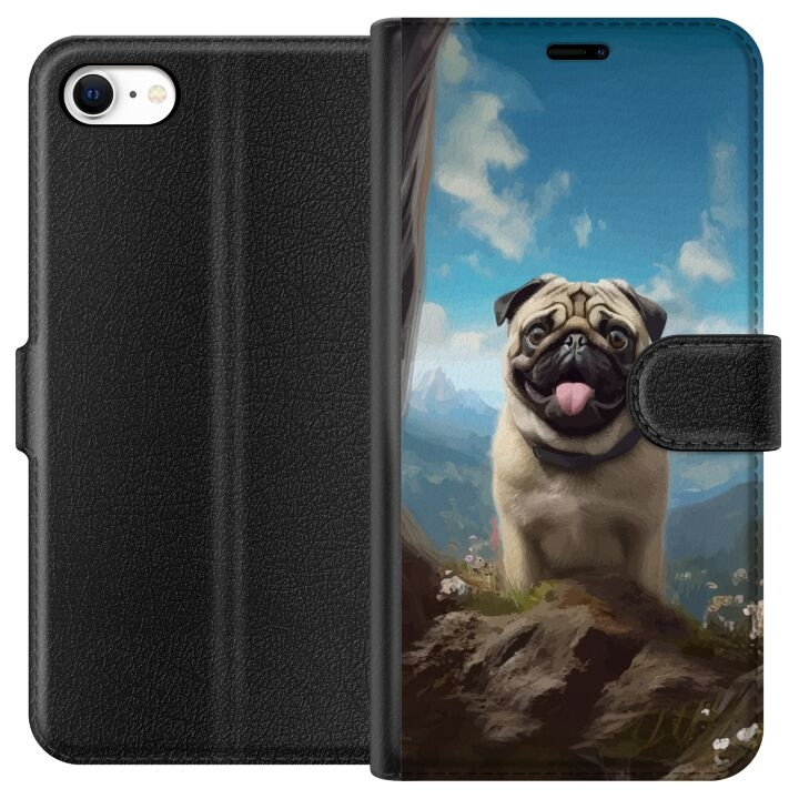 Wallet case for Apple iPhone 6 with Happy Dog design in the group SMARTPHONE & TABLETS / Phone cases / Apple / iPhone 6/6S at TP E-commerce Nordic AB (A51233)