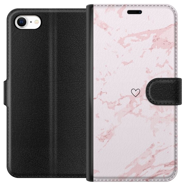 Wallet case for Apple iPhone 6 with Pink Heart design in the group SMARTPHONE & TABLETS / Phone cases / Apple / iPhone 6/6S at TP E-commerce Nordic AB (A51238)