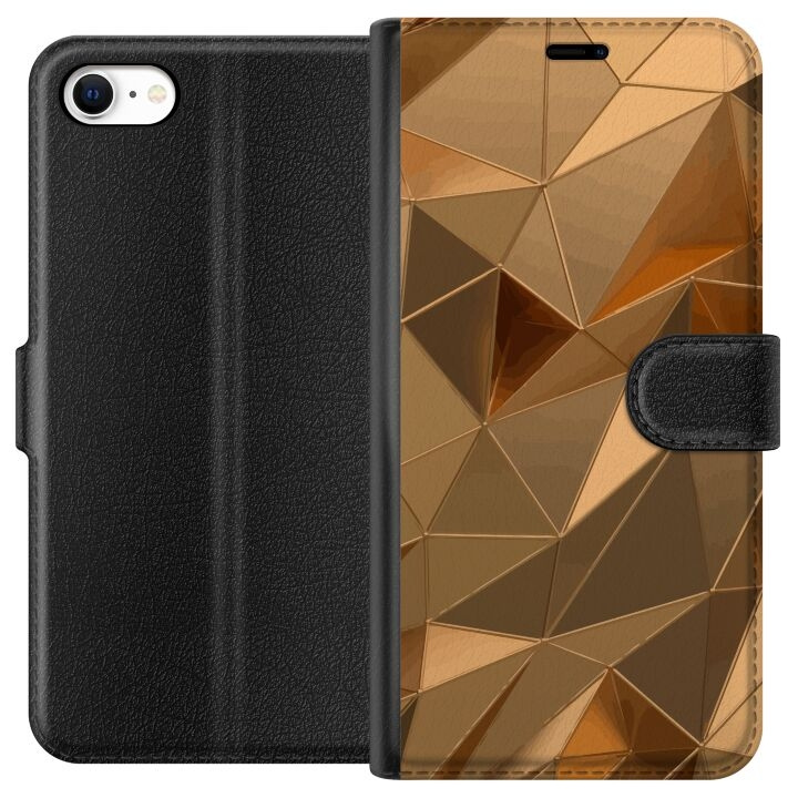 Wallet case for Apple iPhone 6 with 3D Gold design in the group SMARTPHONE & TABLETS / Phone cases / Apple / iPhone 6/6S at TP E-commerce Nordic AB (A51239)