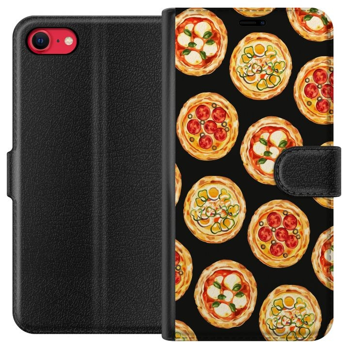 Wallet case for Apple iPhone 7 with Pizza design in the group SMARTPHONE & TABLETS / Phone cases / Apple / iPhone 7 at TP E-commerce Nordic AB (A51390)