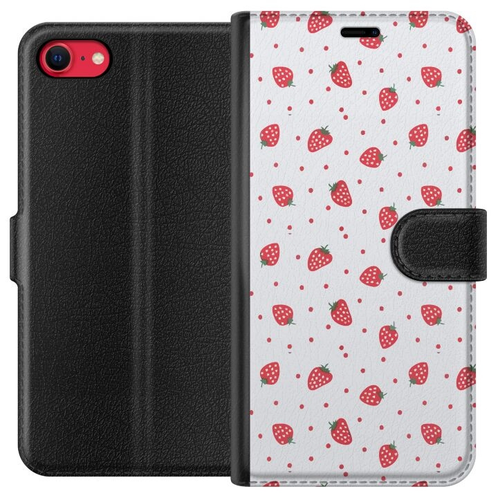 Wallet case for Apple iPhone 7 with Strawberries design in the group SMARTPHONE & TABLETS / Phone cases / Apple / iPhone 7 at TP E-commerce Nordic AB (A51394)