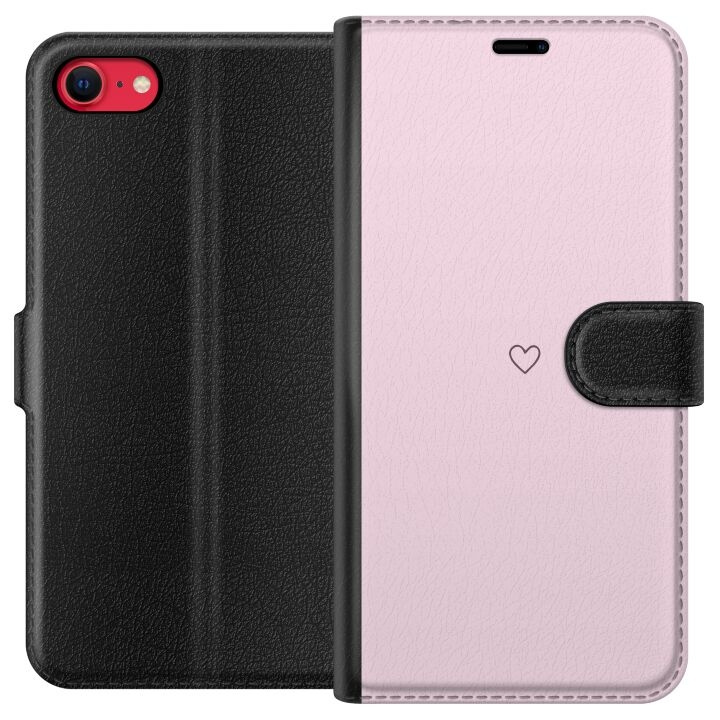 Wallet case for Apple iPhone 7 with Heart design in the group SMARTPHONE & TABLETS / Phone cases / Apple / iPhone 7 at TP E-commerce Nordic AB (A51396)