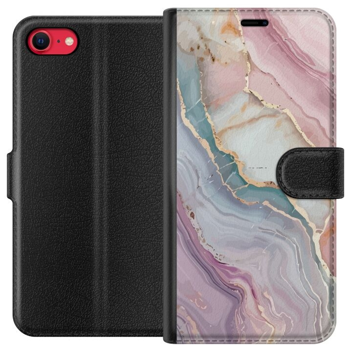 Wallet case for Apple iPhone 7 with Marble design in the group SMARTPHONE & TABLETS / Phone cases / Apple / iPhone 7 at TP E-commerce Nordic AB (A51399)