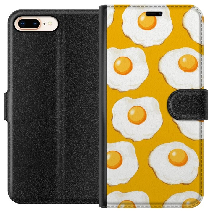 Wallet case for Apple iPhone 7 Plus with Fried egg design in the group SMARTPHONE & TABLETS / Phone cases / Apple / iPhone 7 Plus at TP E-commerce Nordic AB (A51433)