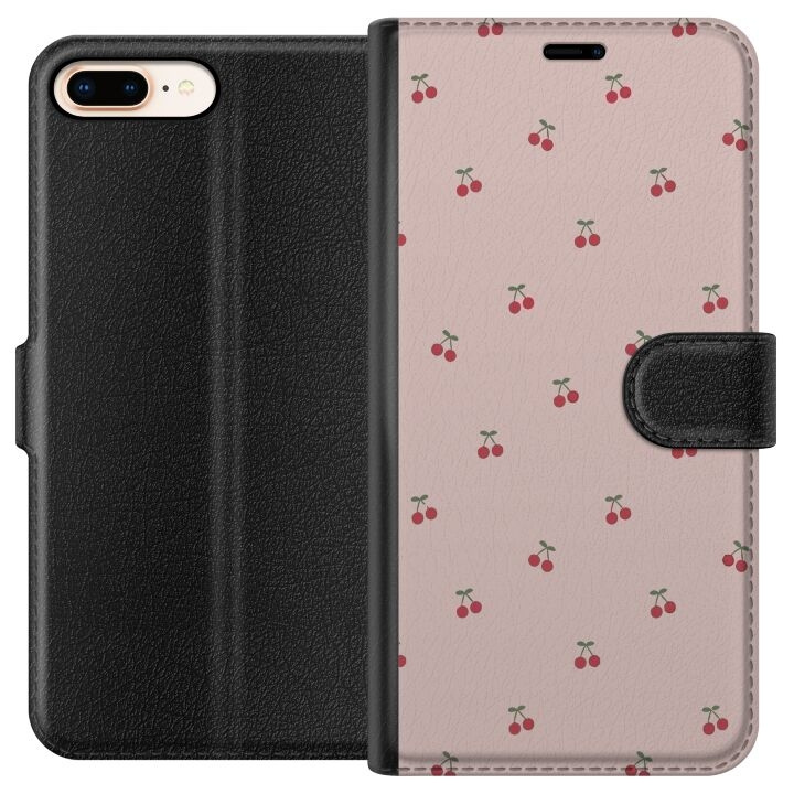 Wallet case for Apple iPhone 7 Plus with Cherry design in the group SMARTPHONE & TABLETS / Phone cases / Apple / iPhone 7 Plus at TP E-commerce Nordic AB (A51438)